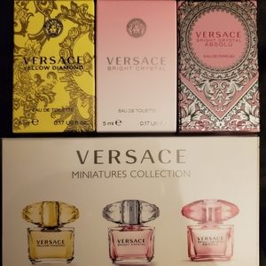 Versace fragrance 3 piece mini variety set